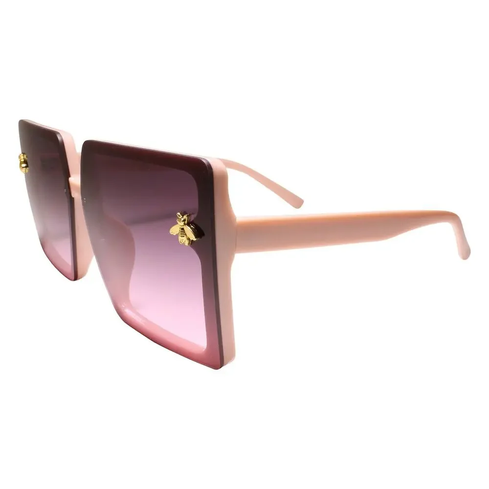 Oversized Classy Upscale Fashionable Womens Pink Sunglasses